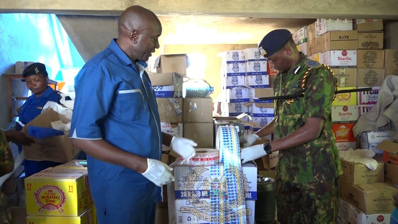 Authorities Seize 320L And 60 Cartons Of Counterfeit Alcohol In Murang'a County