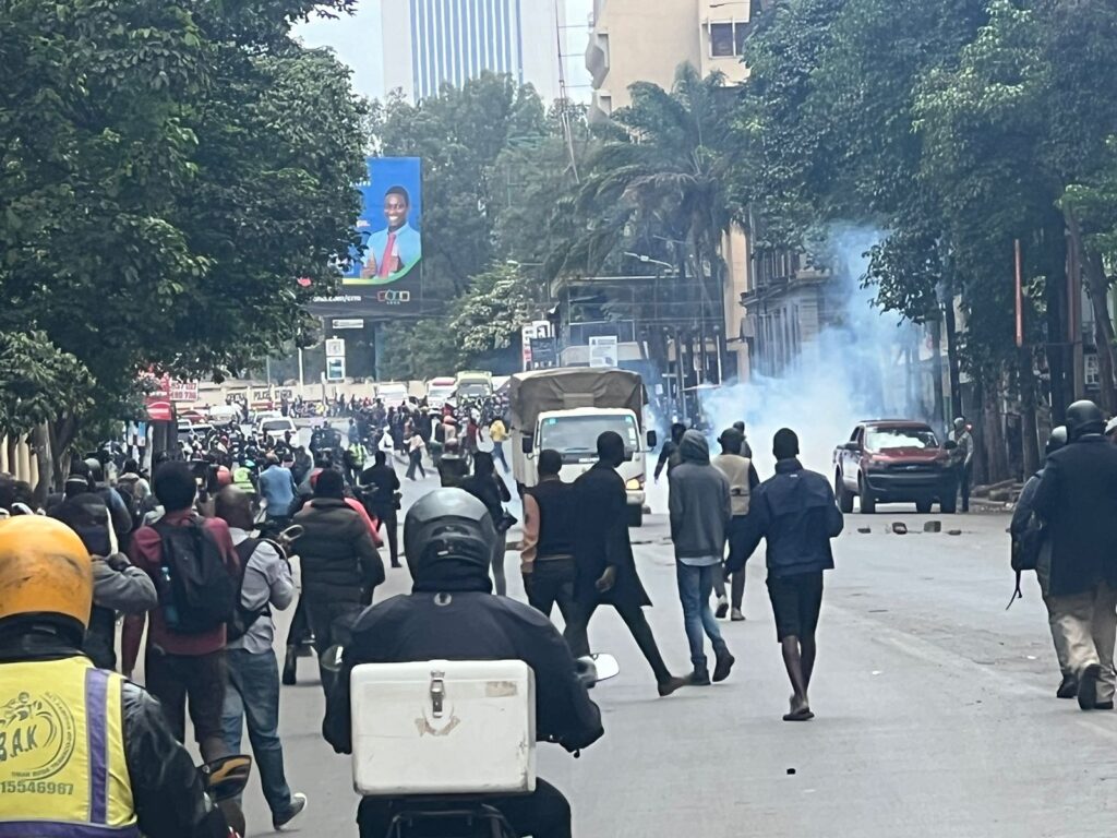 Police Disperse Groups As Anti-Finance Bill Protests Continue In Nairobi, Major Towns