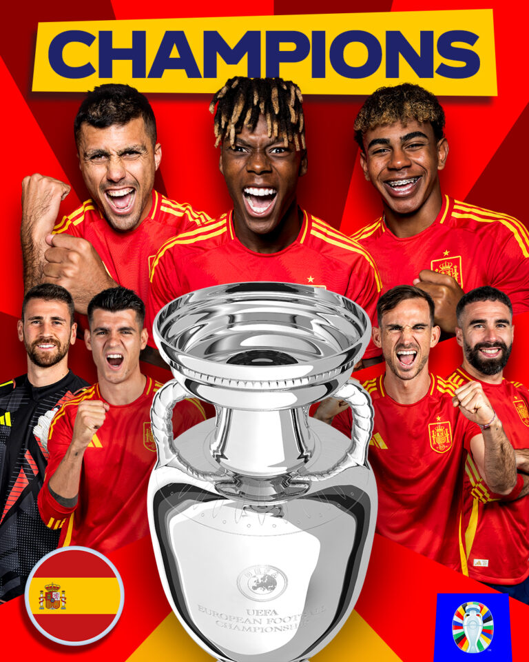 EURO 2024 Spain Triumphs 21 Against England to Secure Historic Fourth