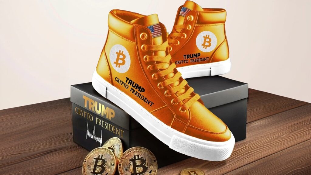 TRUMP LAUNCHES LIMITED EDITION BITCOIN SNEAKERS