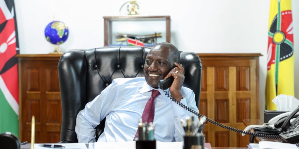 President Ruto Congratulates U.S. President-Elect Trump, Discusses Stronger Kenya-U.S. Ties