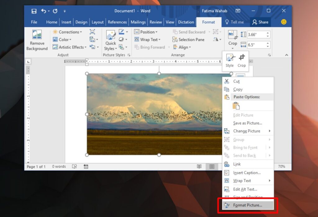 How To Edit A Picture In Word