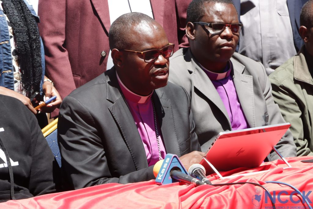 NCCK North Rift Region Chairman Bishop Emmanuel Chemengich