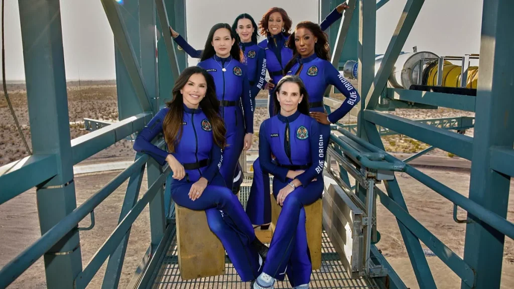 Katy Perry launches into space with all-female crew on Blue Origin rocket