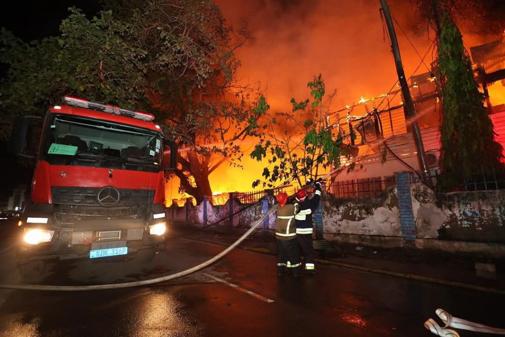 Fire guts down part of the Mombasa Water offices