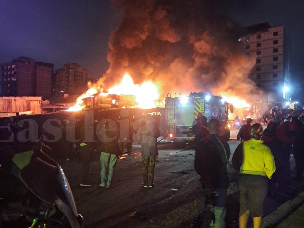 Fire burns down section of Gikomba Market