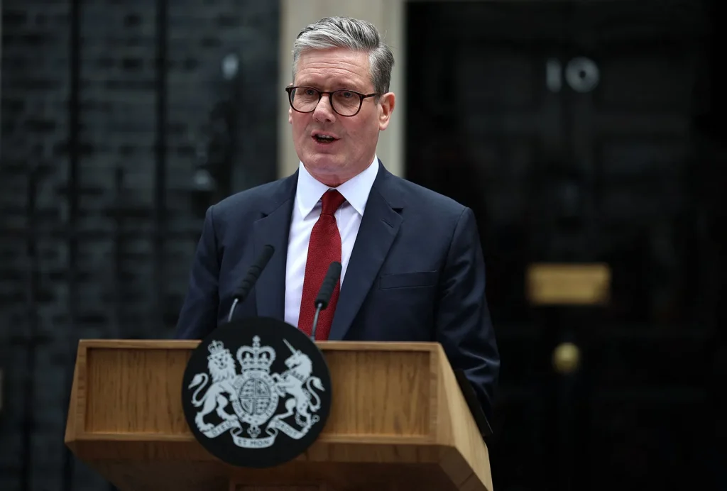 Keir-Starmer-Prime-Minister-United-Kingdom-outside-10-Downing-Street-London-July-5-2024