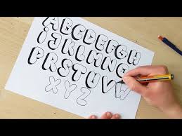 How To Draw Bubble Letters