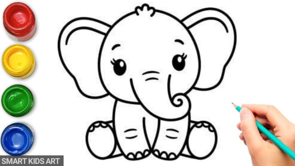 How To Draw Elephant For Kids How To Draw Elephant For Kids