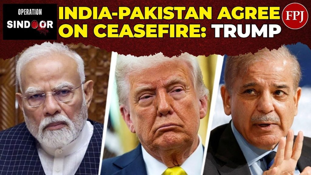 India and Pakistan agree to ‘full and immediate ceasefire’ to end hostilities, Trump says India and Pakistan agree to 'full and immediate ceasefire' to end hostilities, Trump says
