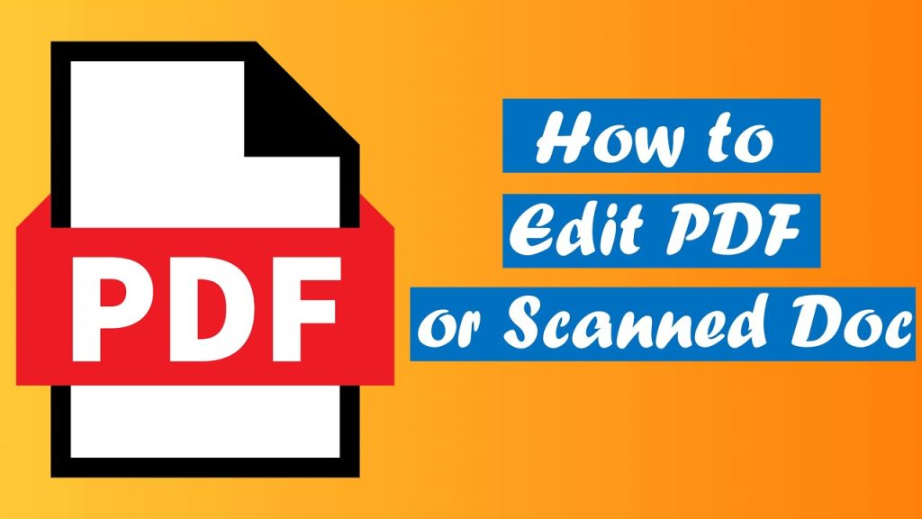 How To Edit A Scanned Document