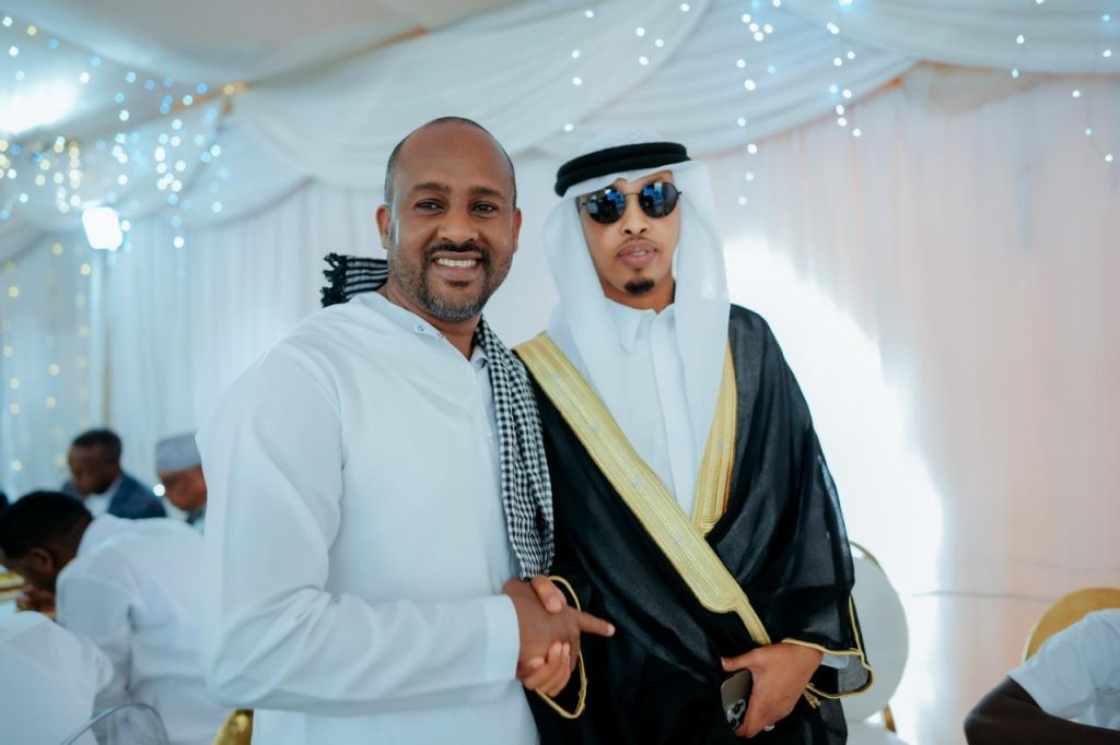 South C MCA Abbas Khalif with Brown Cop Security CEO Brown Mustafa at his wedding
