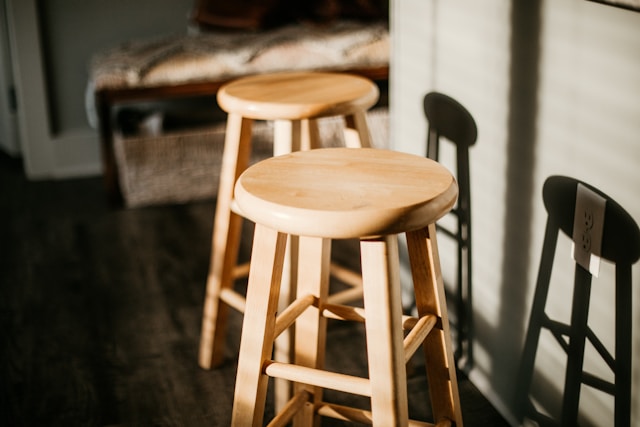 How to Shop Bar Stools Online Like a Pro Barstools in the afternoon light.