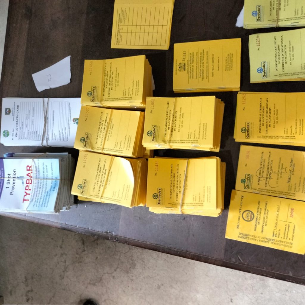 Suspect Arrested In Forged Yellow Card Scandal Linked To JKIA Smuggling