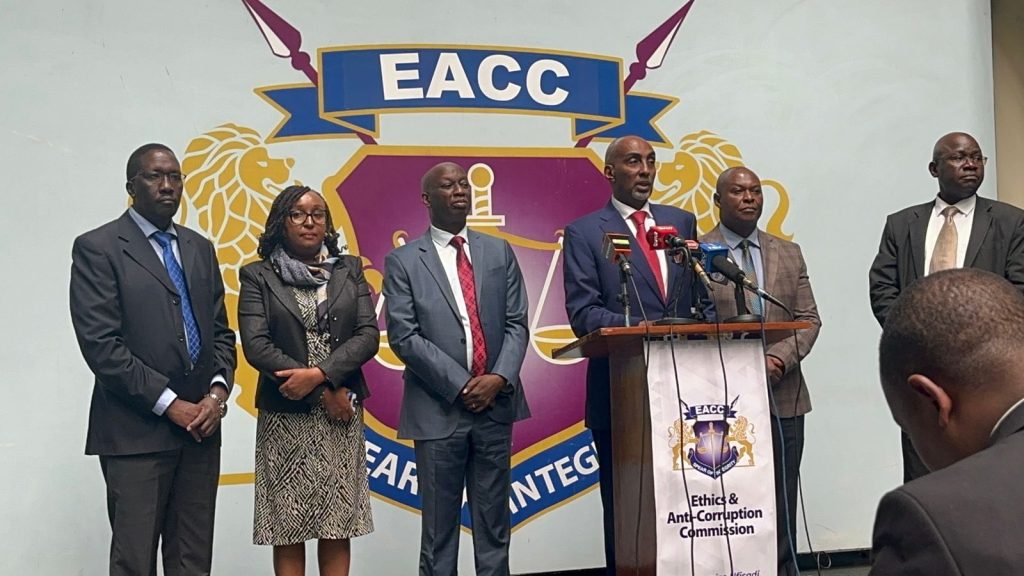 Five sitting Governors and 11 former Governors under probe by EACC for corruption related offenses