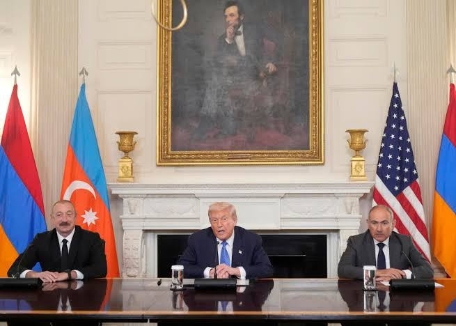 Azerbaijan and Armenia sign peace deal at White House summit with Trump