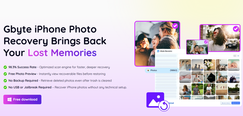 The Fastest Solution — Using Gbyte Recovery