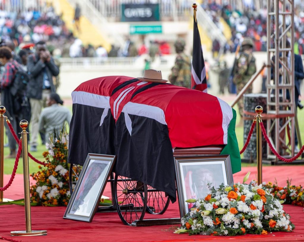 Raila’s Body Arrives at JOOUST for Funeral Service