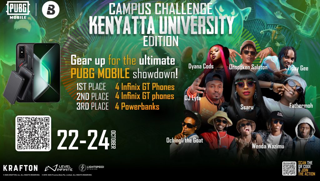PUBG MOBILE Partners with Oraimo for Campus Tour at Kenyatta University