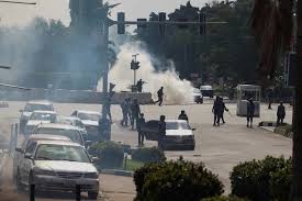 Nigeria police detain demonstrators at Abuja protest Nigeria police detain demonstrators at Abuja protest