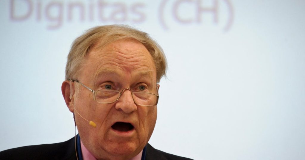 Dignitas founder dies by assisted suicide aged 92, group says