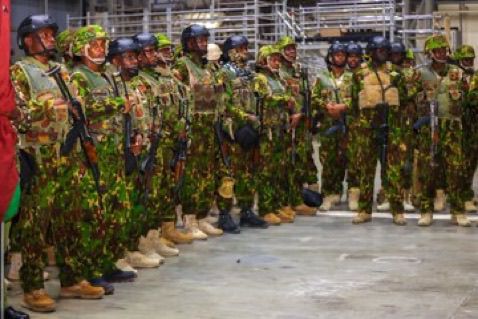 First team of returning Kenya Police sent to Haiti arrive in Nairobi after completion of tour