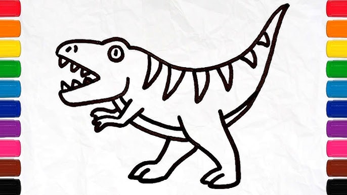 How To Draw A Dinosaur For Kids How To Draw A Dinosaur For Kids
