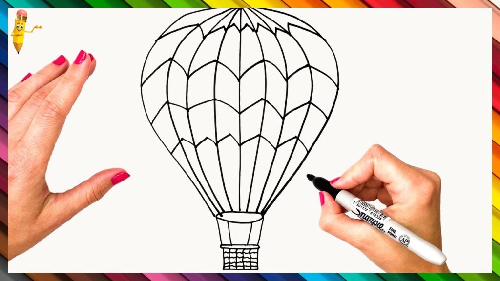 How To Draw A Hot Air Balloon