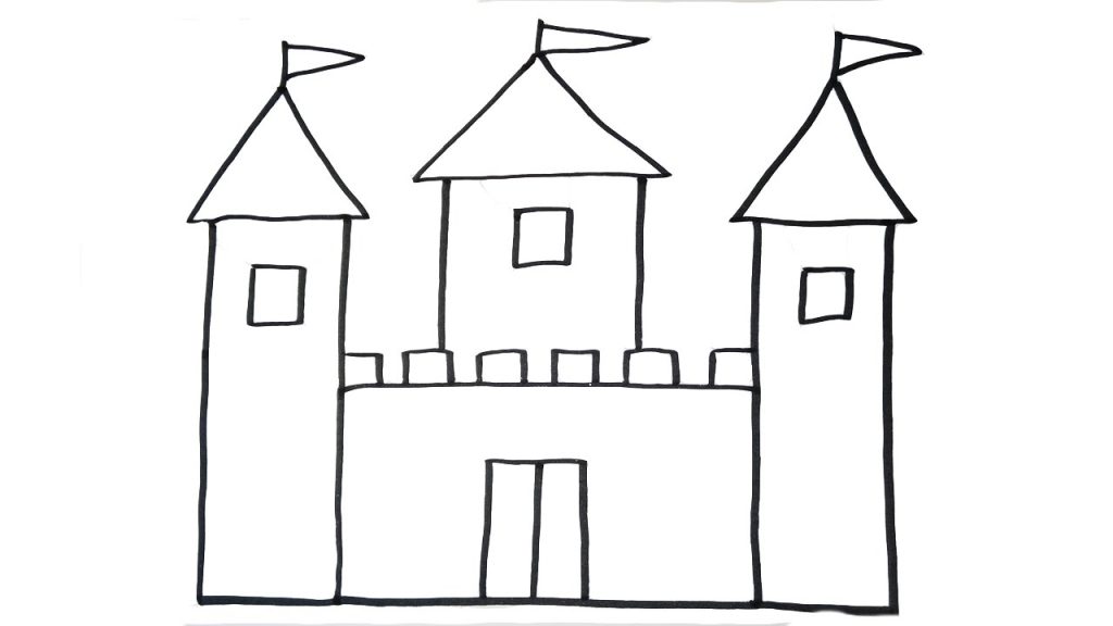 How To Draw A Castle