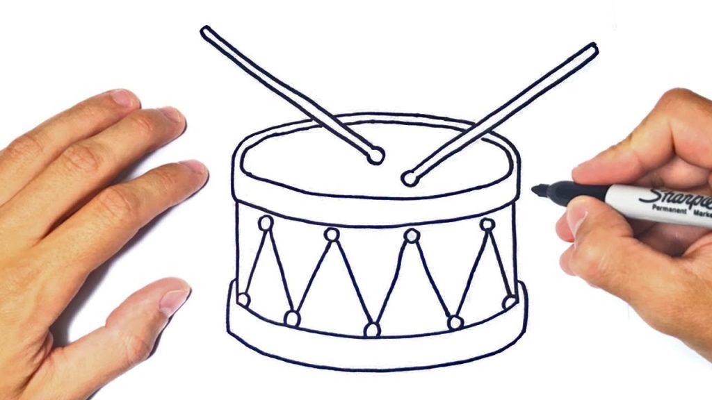 How To Draw A Drum How To Draw A Drum