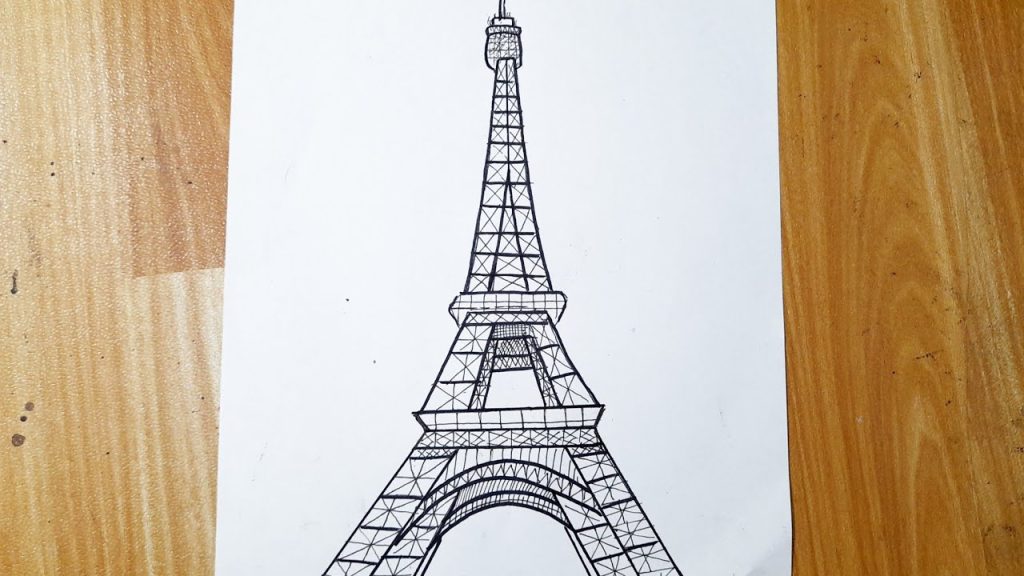 How To Draw The Eiffel Tower