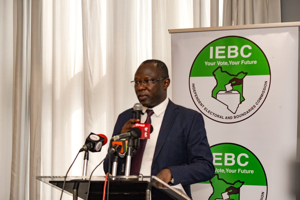 IEBC Chairperson Erastus Ethekon