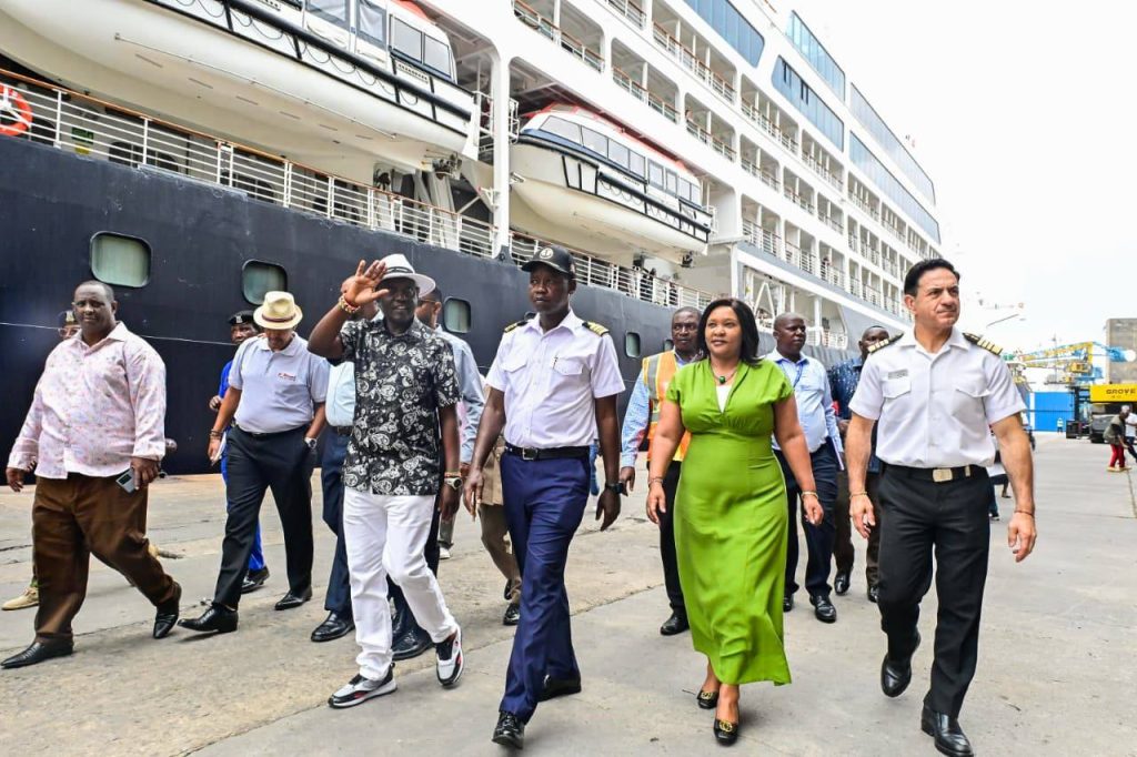 Azamara Cruise Ship With 690 Passengers Docks in Mombasa