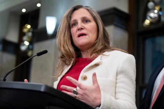 Canada’s Chrystia Freeland to quit as MP and become adviser to Zelensky
