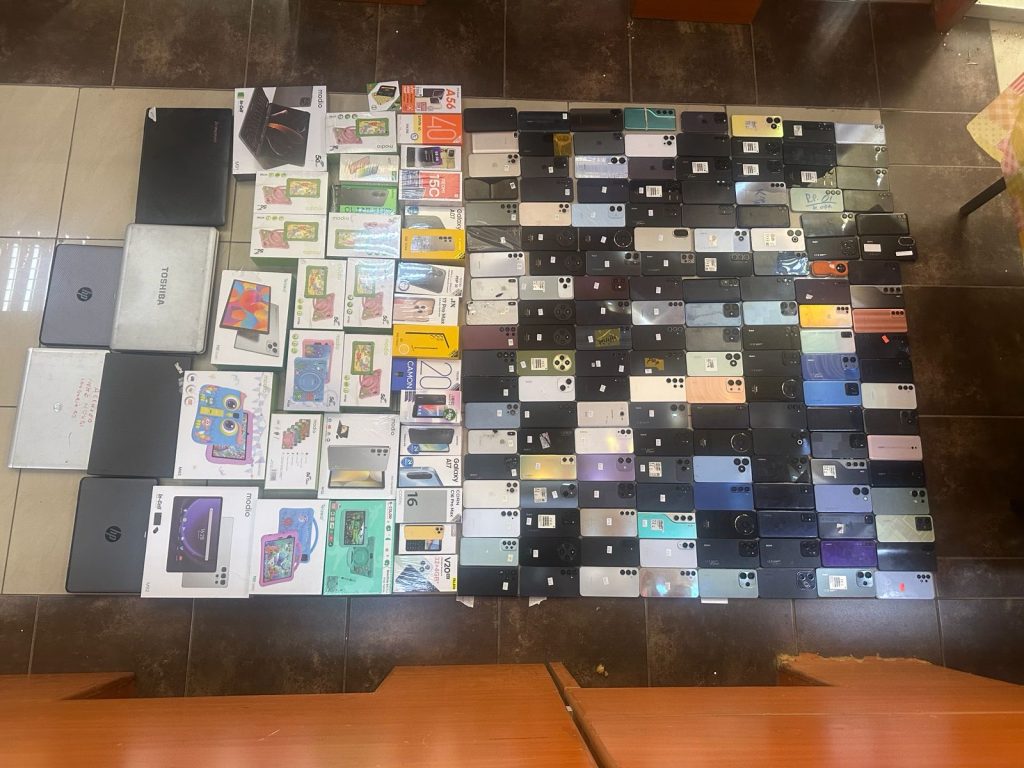Seven arrested in Nairobi as DCI recover 150 stolen phones, laptops headed for Uganda