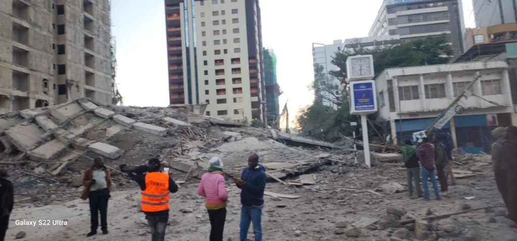 Tragedy as multi-storey building under construction collapses in South C