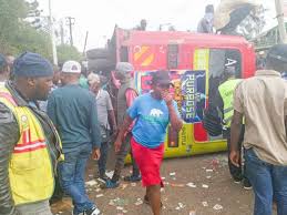 One person killed, 30 injured after bus rams into pedestrians in Ngara, Nairobi One person killed, 30 injured after bus rams into pedestrians in Ngara, Nairobi