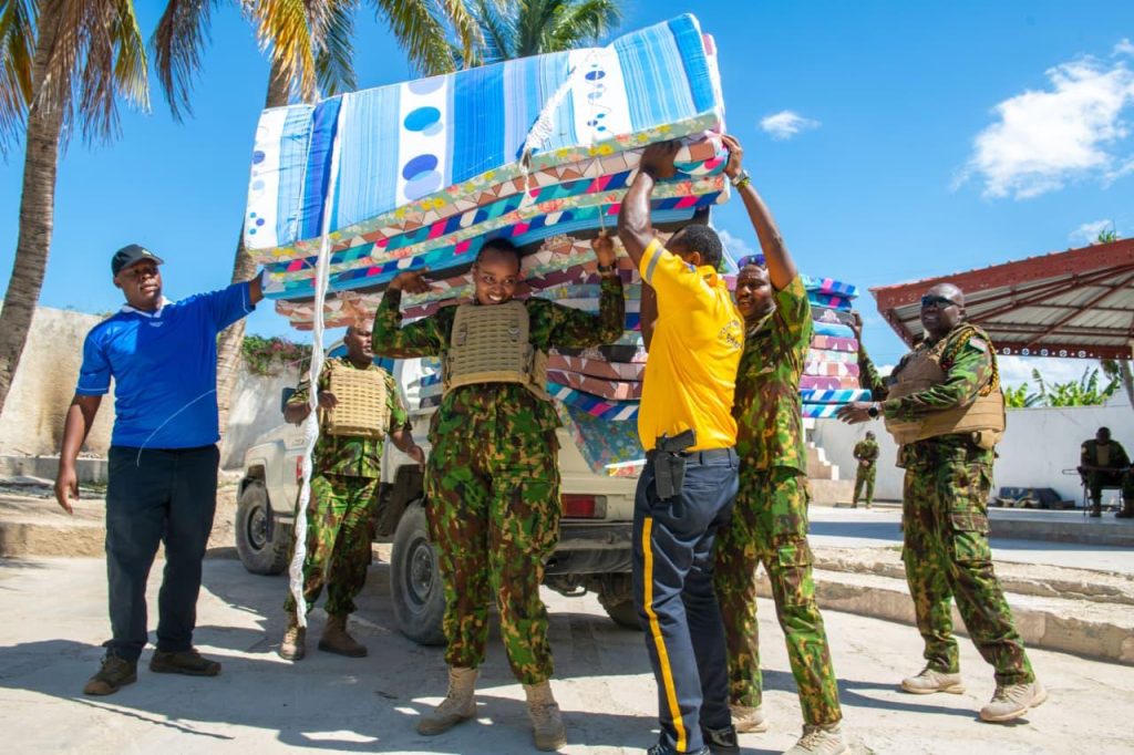Gang Suppression Force (GSF) donates essential supplies to orphanage in Port-au-Prince, Haiti