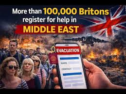 More than 100,000 Britons register for help in Middle East More than 100,000 Britons register for help in Middle East