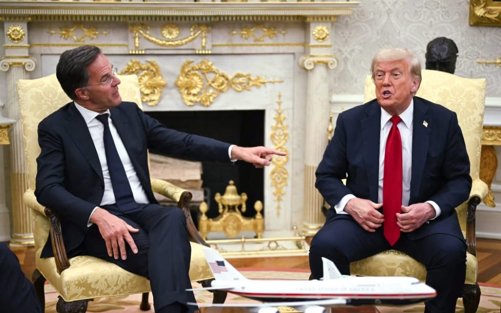 Trump criticises Nato as alliance chief describes meeting as ‘very frank’