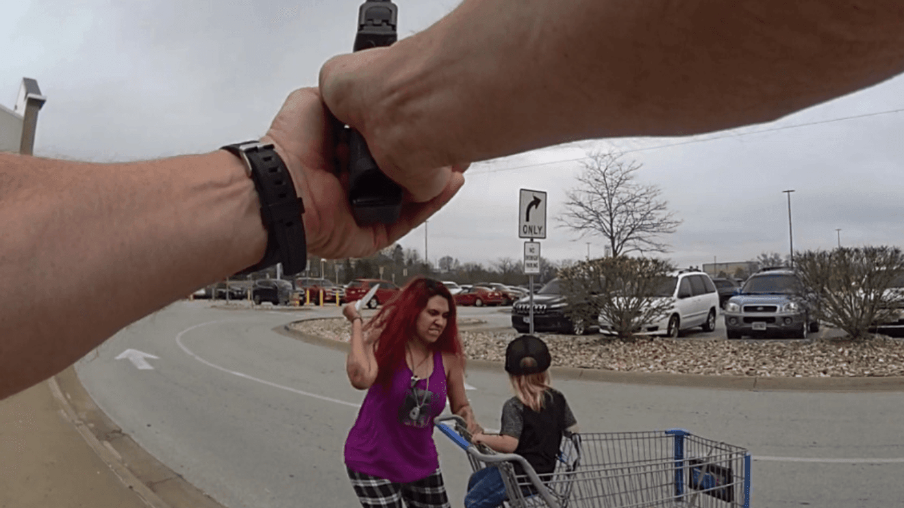 Nebraska police shoot knife-wielding woman who abducted child from Walmart