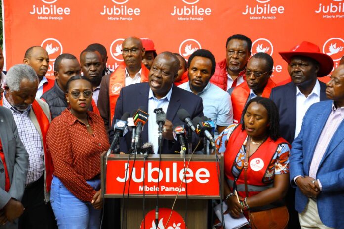 Stop blaming Uhuru for your failures, Jubilee tells UDA over threat to scrap benefits Stop blaming Uhuru for your failures, Jubilee tells UDA over threat to scrap benefits