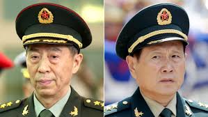 China announces suspended death sentences for former defence ministers