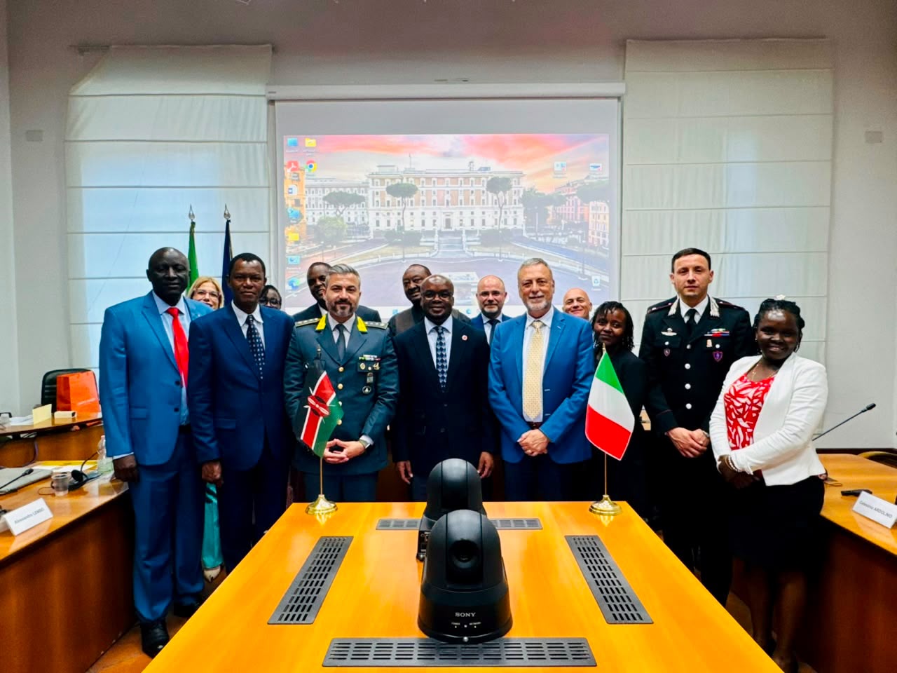PS Omollo, police team in Rome to benchmark on creation of N