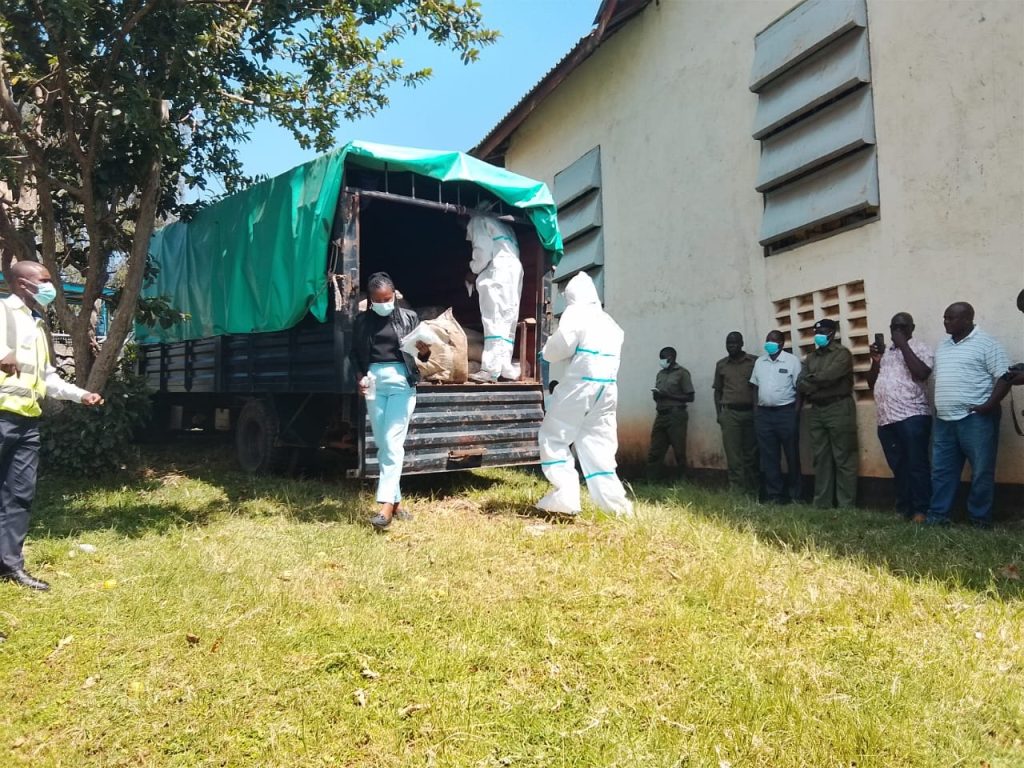 Security agencies, Judiciary destroy Sh18 million contraband sugar and bhang haul after years in storage
