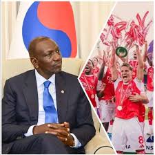 Ruto invites Arsenal after Kenyan fans celebrate title win Ruto invites Arsenal after Kenyan fans celebrate title win