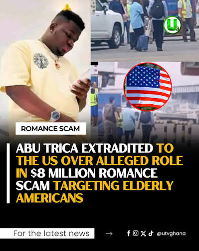 Ghanaian influencer extradited to US over $8m scam targeting elderly Americans Ghanaian influencer extradited to US over $8m scam targeting elderly Americans