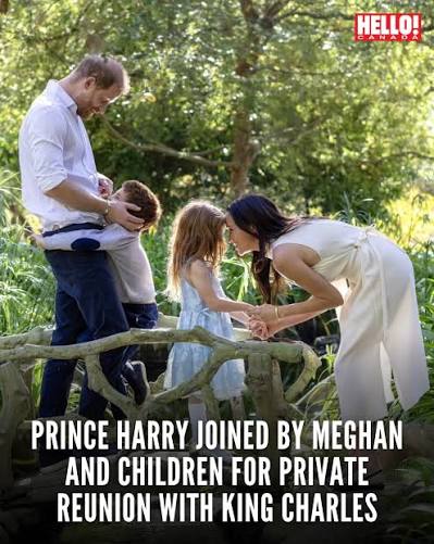 Harry visits King with Meghan and children for first time in four years Harry visits King with Meghan and children for first time in four years
