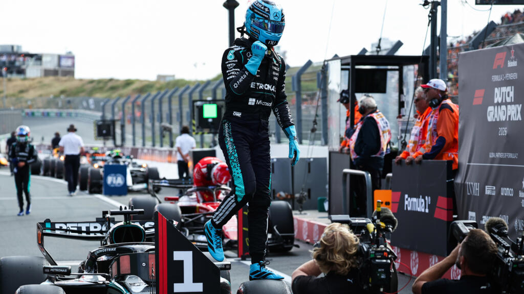 Russell on pole position for Dutch GP sprint race Russell on pole position for Dutch GP sprint race