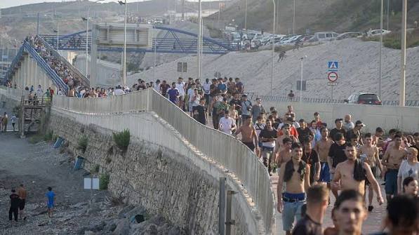 Spain’s PM blames traffickers after 60,000 migrants reach Ceuta from Morocco Spain's PM blames traffickers after 60,000 migrants reach Ceuta from Morocco